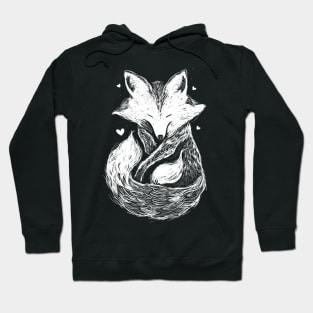 Fox in love Hoodie